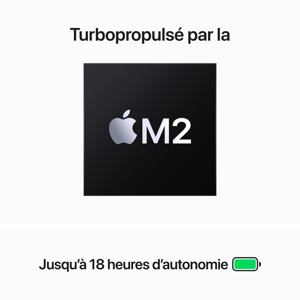 French (Canadian)  - Apple 15-inch MacBook Air: Apple M2 chip with 8-core CPU and 10-core GPU, 512GB - Space Gray