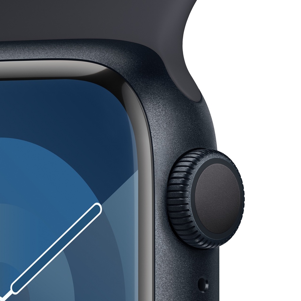 Apple Watch Series 9 Midnight Aluminium Case with Midnight Sport Band