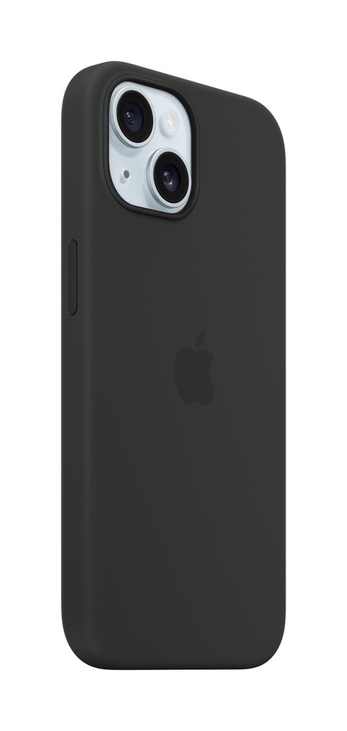 Apple iPhone 15 Silicone Case with MagSafe - Black