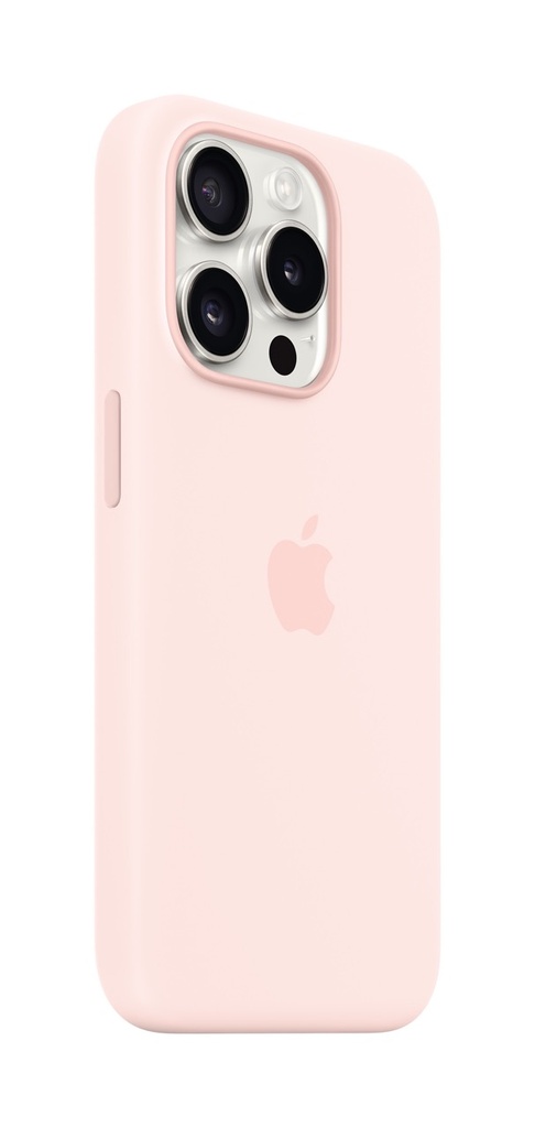 Apple iPhone 15 Pro Silicone Case with MagSafe - Light Pink