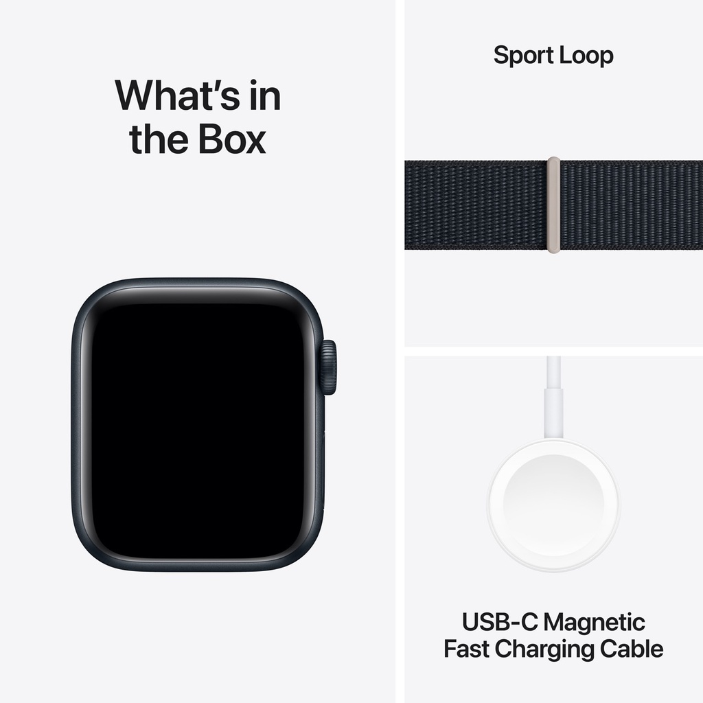 Apple Watch SE Midnight Aluminium Case with Midnight Sport Loop