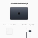 French 13-inch MacBook Air: Apple M2 chip with 8-core CPU and 8-core GPU, 256GB - Midnight