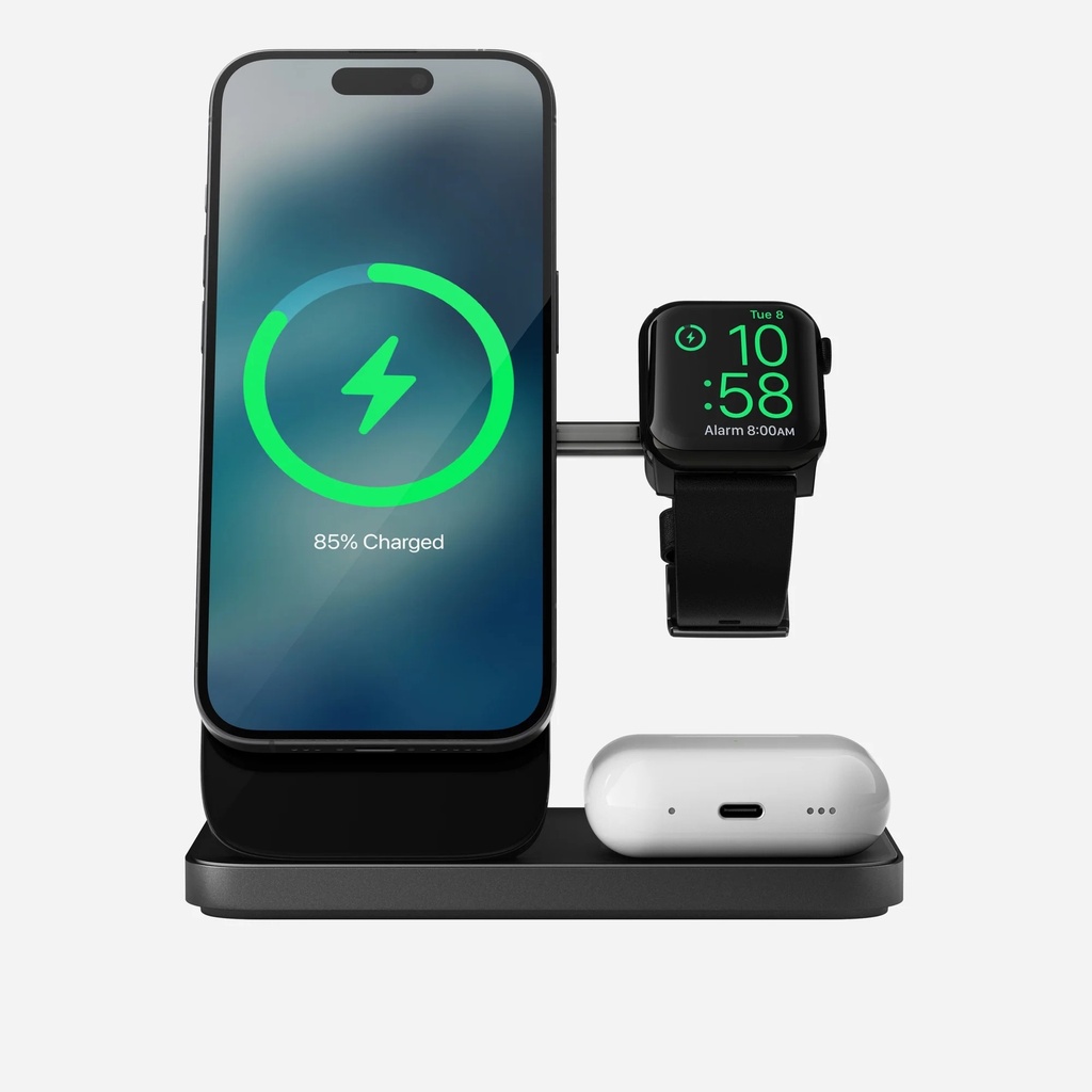 Nomad Base One Max with MagSafe Wireless Charger 2 in 1 - Black