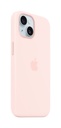 Apple iPhone 15 Silicone Case with MagSafe - Light Pink