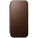 Nomad Modern Leather Folio Case with MagSafe for iPhone 16 Pro - Brown