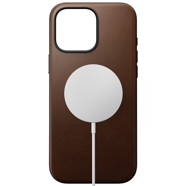 Nomad Modern Leather Case with MagSafe for iPhone 16 Pro - Brown