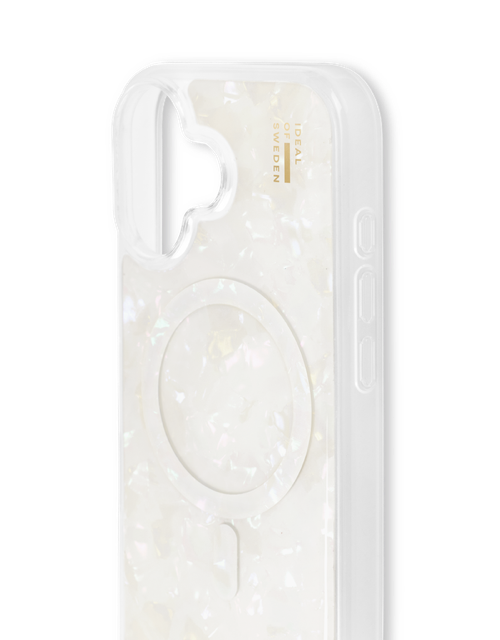 Ideal of Sweden Pearl Case with MagSafe for iPhone 16 - White