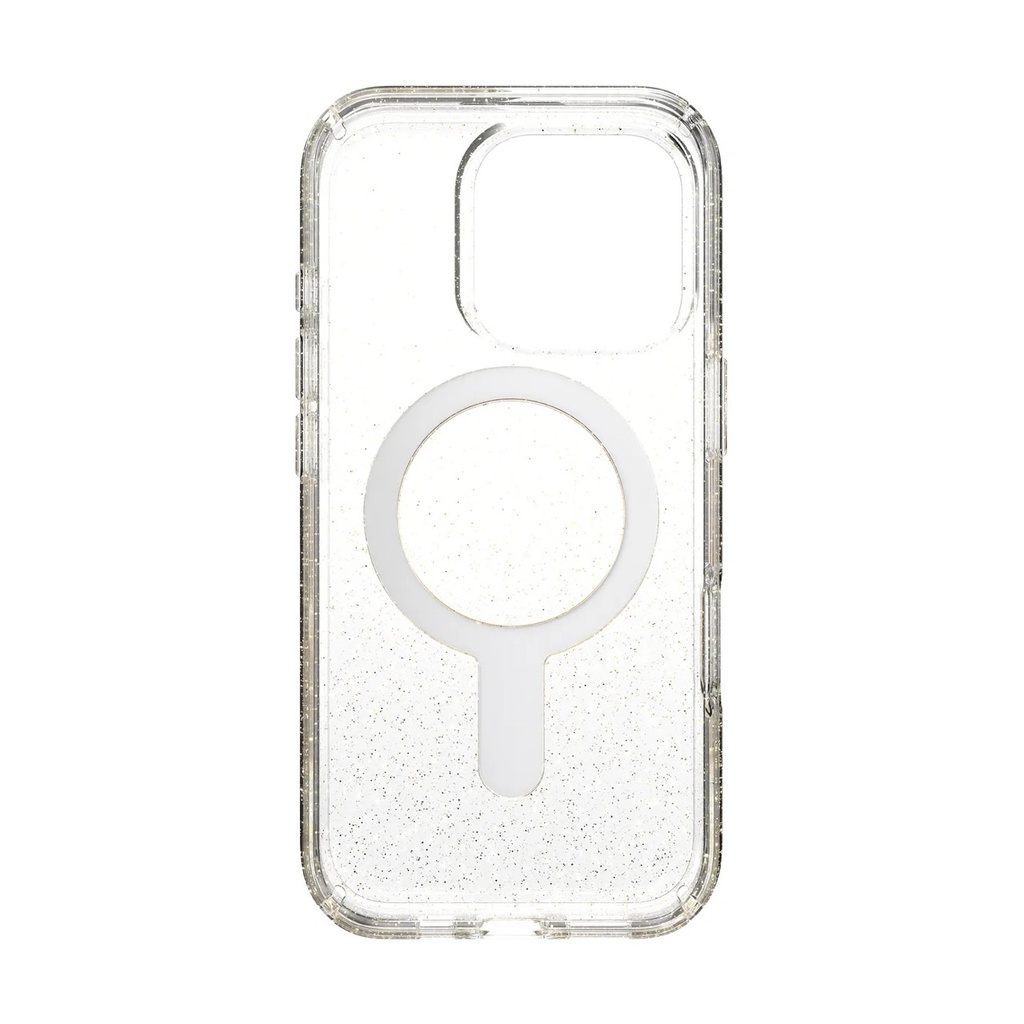 Speck Case with ClickLock/MagSafe for iPhone 16 Pro Max - Clear / Gold Glitter