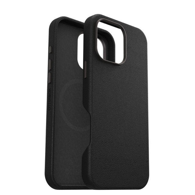 Otterbox Symmetry+ Cactus Leather Case for 16 Pro Max - Black (Noir Ash)