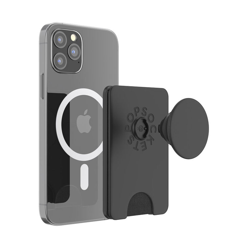 PopSockets PopWallet+ with MagSafe - Black