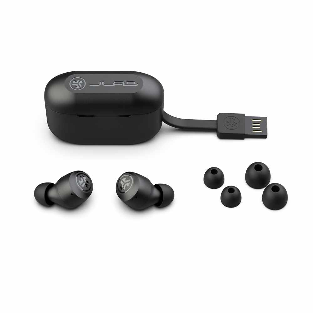 JLab Audio - Go Air Pop True Wireless Headphones - Black