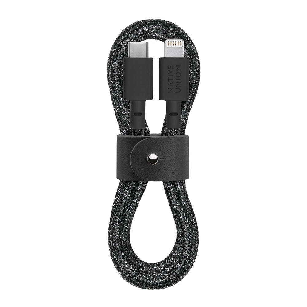 Native Union 1.2M Belt USB-C to Lightning Cable - Black