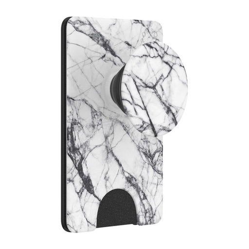 PopSockets PopWallet+ - Dove White Marble