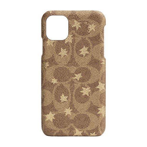 COACH Slim Wrap Case for iPhone 11 - Signature C Khaki Pop Star