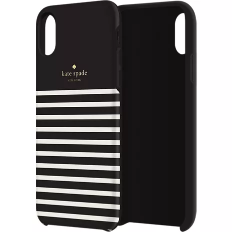 kate spade Hardshell Case for iPhone XS Max - Feeder Stripe Black/Cream