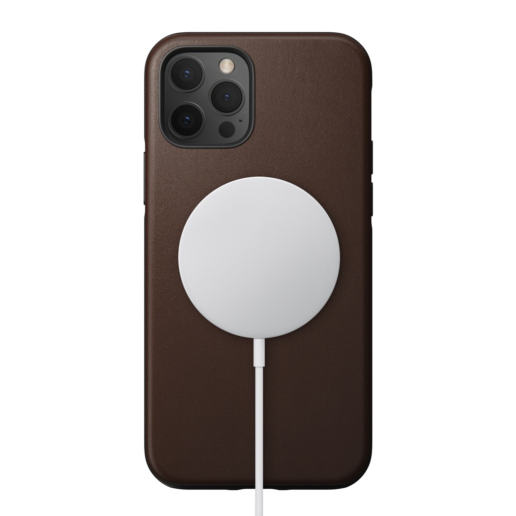 Nomad Modern Leather Case with MagSafe for iPhone 12 | 12 Pro - Brown