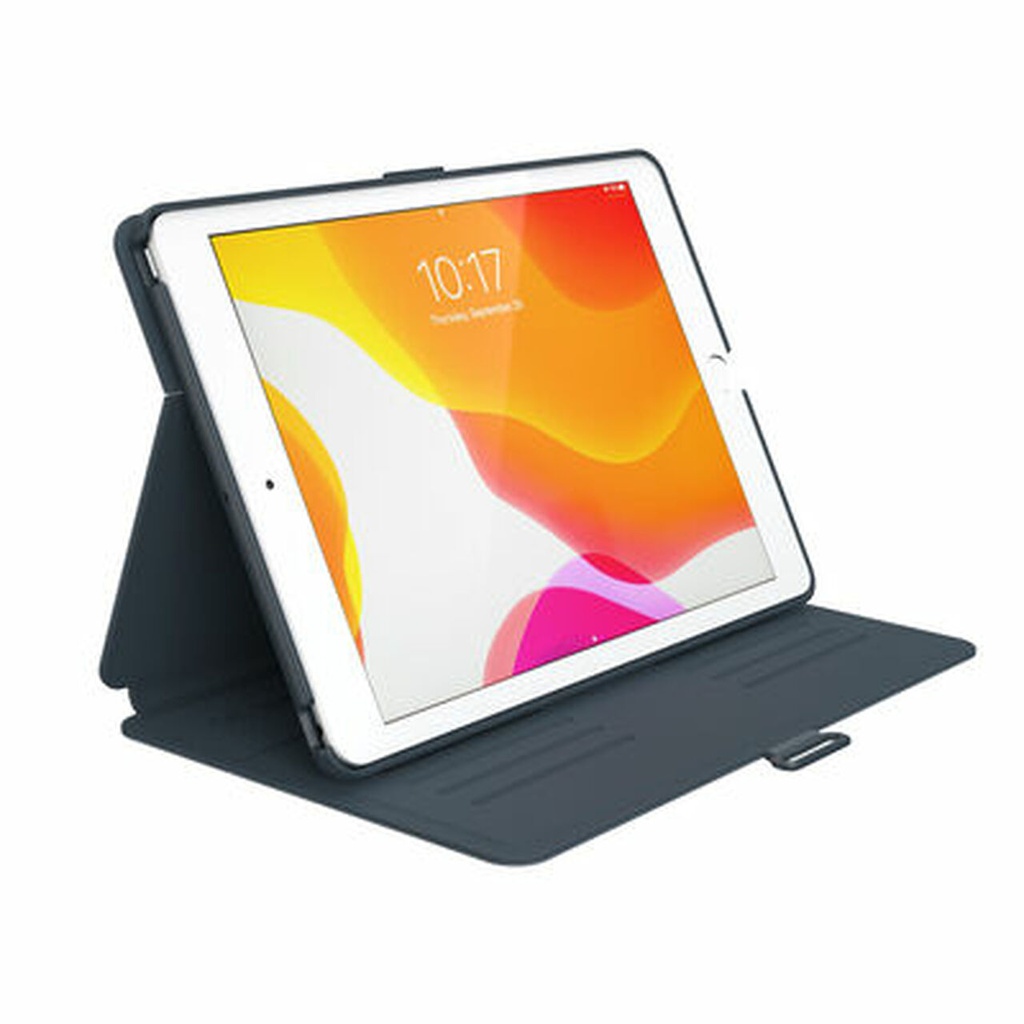 Speck Balance Folio Clear for iPad (7th & 8th gen) - Stormy Grey