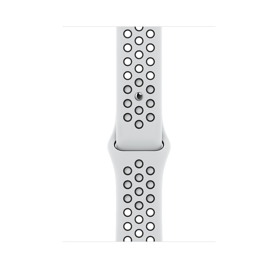 Apple 41mm Pure Platinum/Black Nike Sport Band - Regular