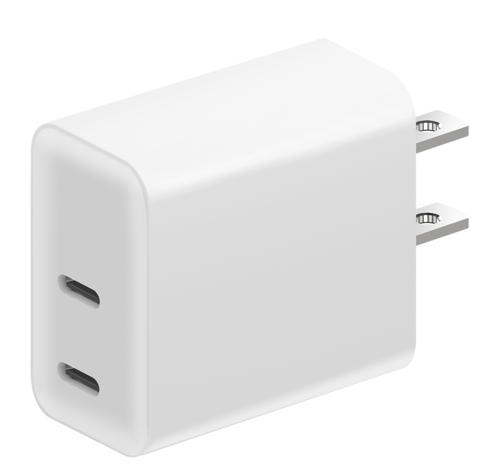 jump+ PD 45W Dual USB-C GaN Power Adapter