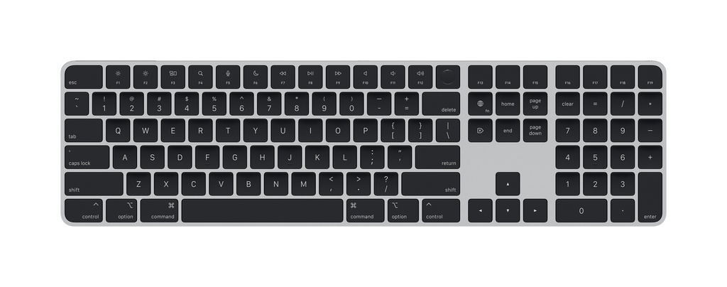 Apple Magic Keyboard with Touch ID and Numeric Keypad for Mac models with Apple silicon - Black Keys - US English