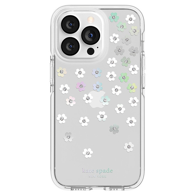 kate spade NY Defensive Hardshell Case for iPhone 13 Pro- Scatter Flower