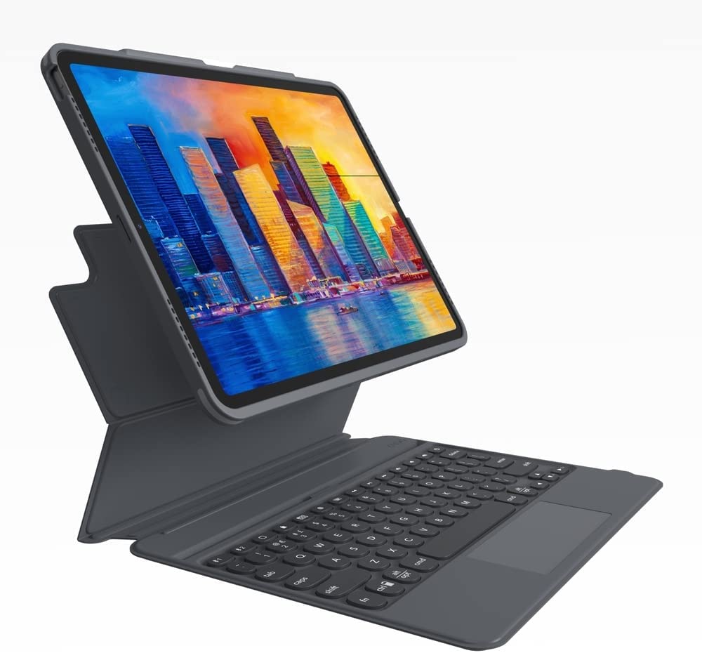 ZAGG Pro Keys Touch Keyboard case for iPad 12.9 Pro 4th, 5th & 6th gen - Charcoal