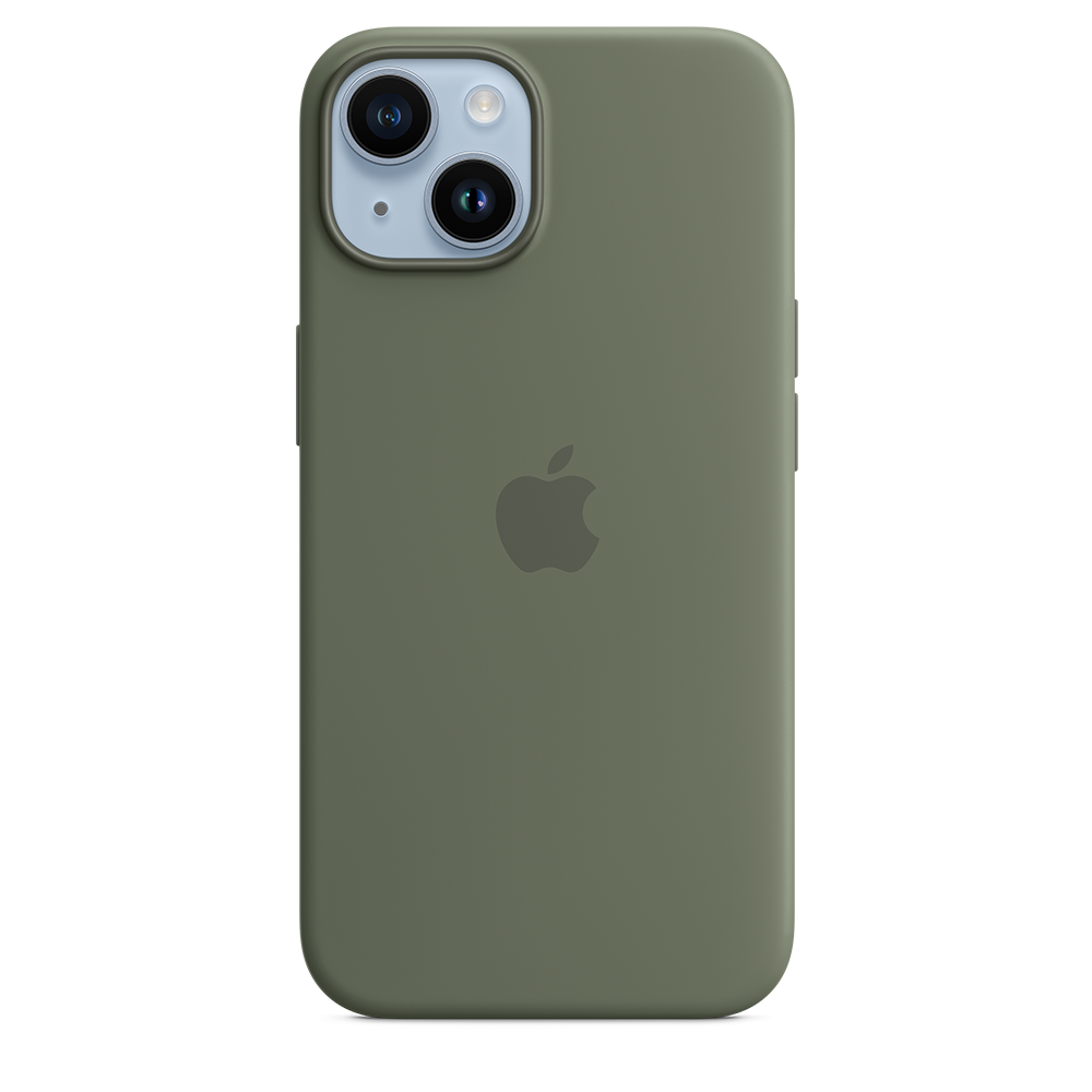 Apple iPhone 14 Plus Silicone Case with MagSafe - Olive