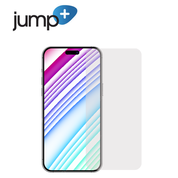 jump+ Glass Screen Protector for iPhone 15 / 15 Pro and iPhone 16 / 16 Pro