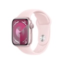 Apple Watch Series 9 Pink Aluminium Case with Light Pink Sport Band