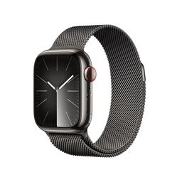 [MRJA3CL/A] Apple Watch Series 9 Graphite Stainless Steel Case with Graphite Milanese Loop (41mm)