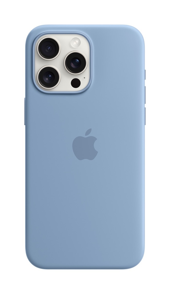 Apple iPhone 15 Pro Max Silicone Case with MagSafe - Winter Blue