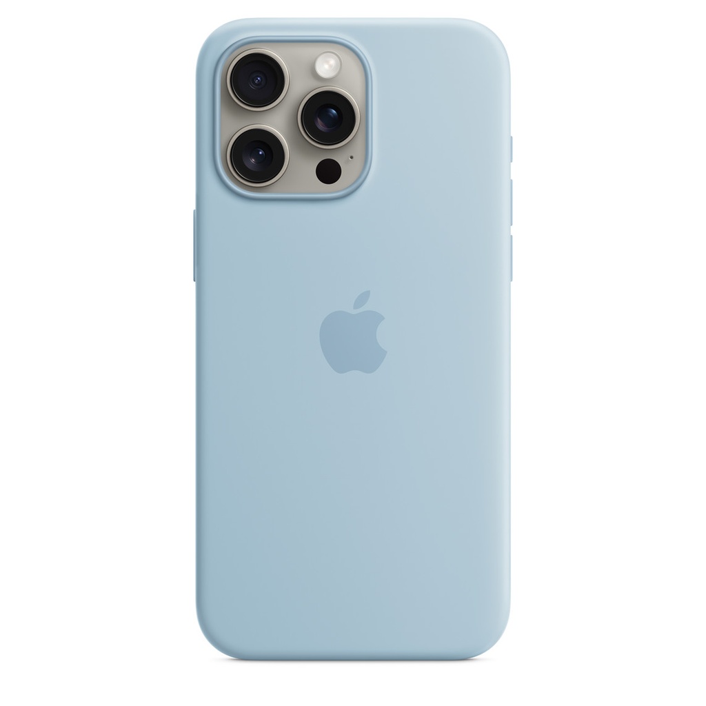 Apple iPhone 15 Silicone Case with MagSafe - Light Blue