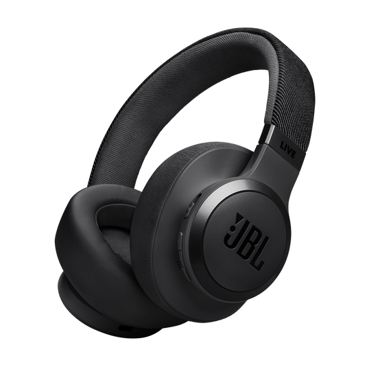 JBL Live 770NC Wireless Over Ear Noise Cancelling Headphones - Black