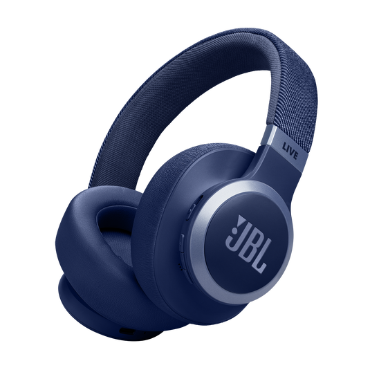 JBL Live 770NC Wireless Over Ear Noise Cancelling Headphones - Blue