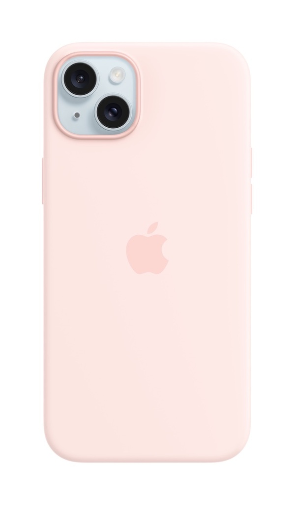 Apple iPhone 15 Plus Silicone Case with MagSafe - Light Pink