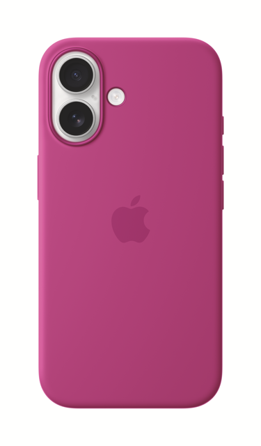 Apple iPhone 16 Silicone Case with MagSafe - Fuchsia