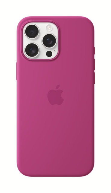 Apple iPhone 16 Pro Max Silicone Case with MagSafe - Fuchsia