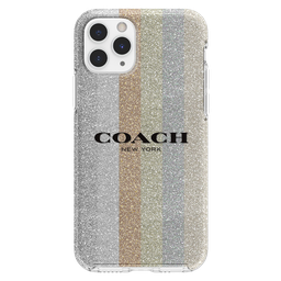 [CIPH-001-GLAMN] COACH Protective Case for iPhone 11 Pro - Glitter Americana Neutral Glitter