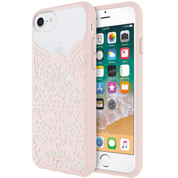 [KSIPH-074-LCBL-FR] kate spade Hardshell Case for iPhone SE (2nd & 3rd gen) 8/7/6 - Lace Hummingbird Blush