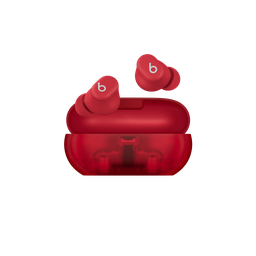 [MUW03LL/A] Beats Solo Buds - True Wireless Earbuds - Transparent Red