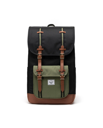 [11390-06427-OS] Herschel Little America Backpack - Black / Four Leaf Clover